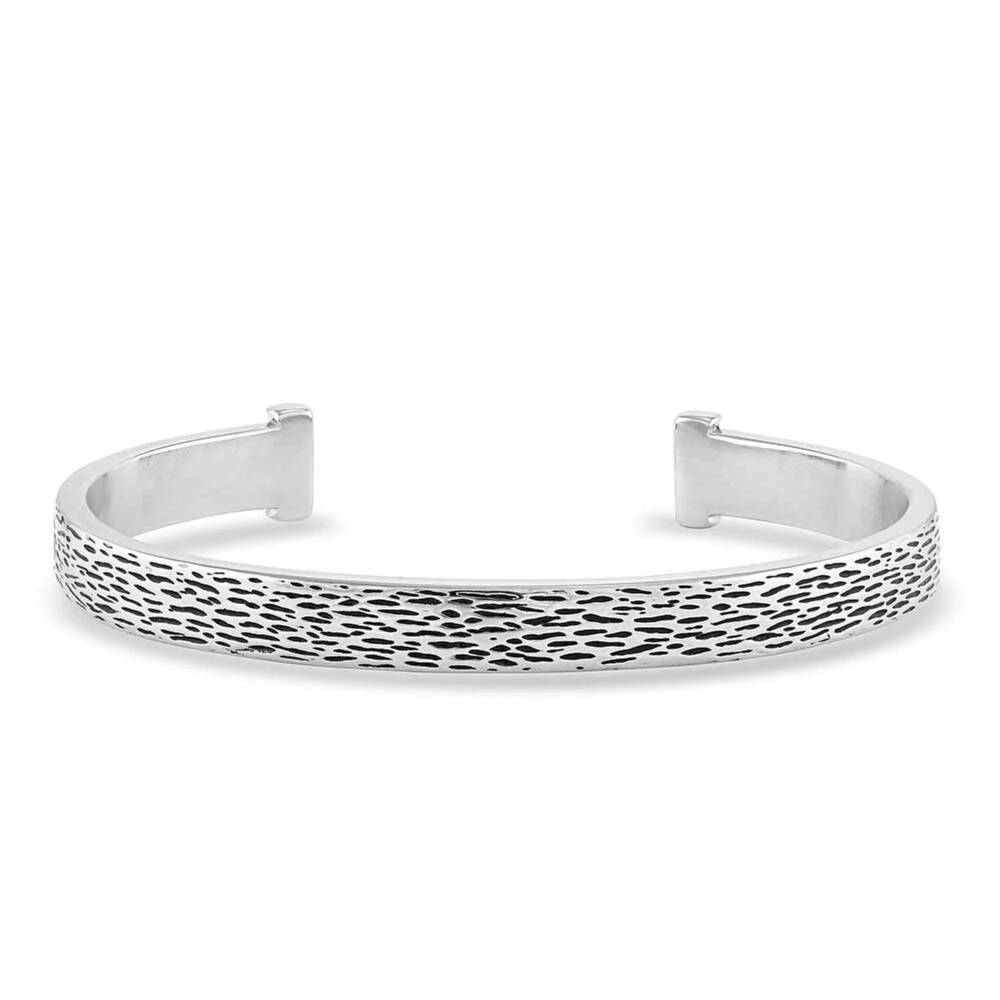 NEW MONTANA SILVERSMITHS women's hidden nature cuff bracelet in silver